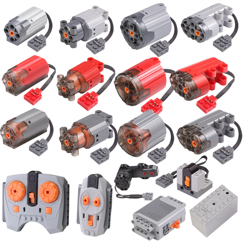 Lego Set Technic - 2.0 アップグレードバージョン電源機能テクニカルモーターグレー/ブラック/レッド M/L/XL サーボモーター受信機制御セットビルディングブロック用