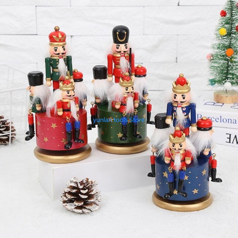 50lb 4 in 1木製のくるみ割り人形ミュージックボック - Nutcracker Figurine のレビューと価格