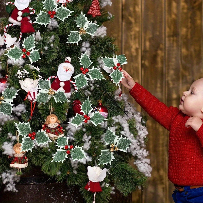 10 個人工ヒイラギの実緑の葉 DIY クリスマスリース結婚 - Christmas Wreath Fake のレビューと価格