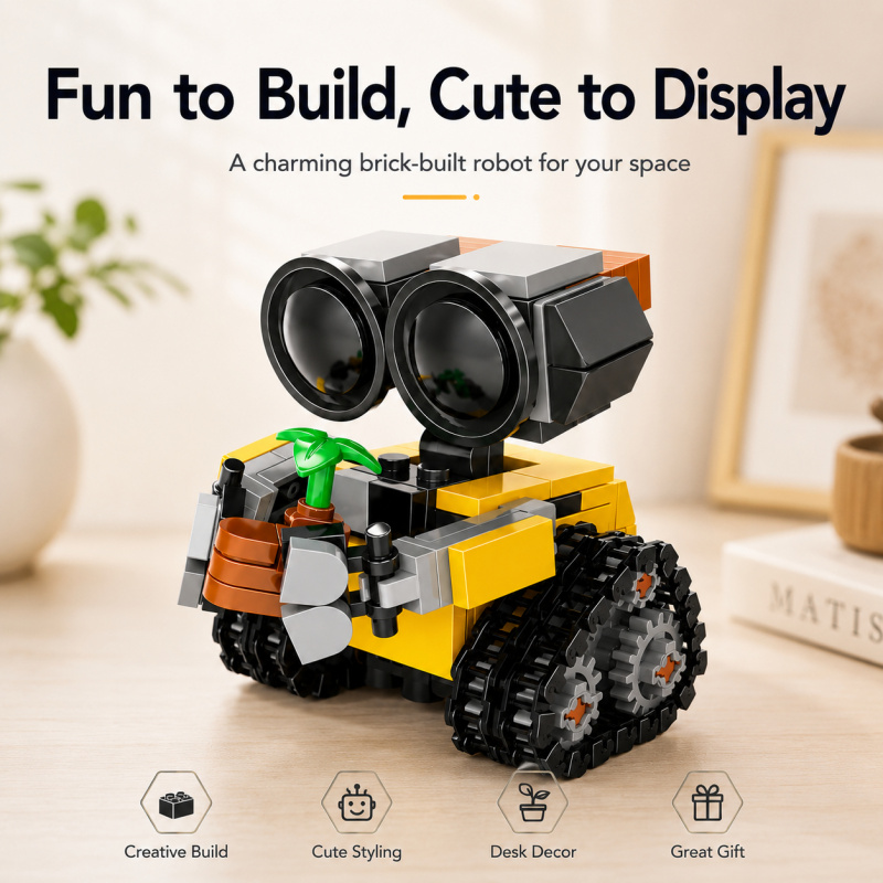 ミニロボット組み立てブロックセット、植物アクセサリー付きのか - Lego Set Technic のレビューと価格