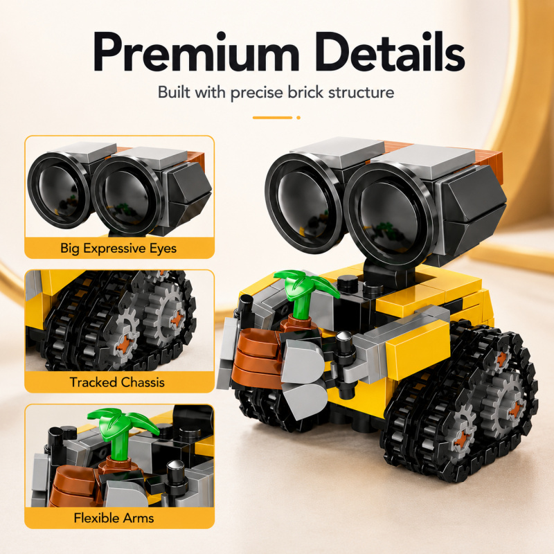 ミニロボット組み立てブロックセット、植物アクセサリー付きのか - Lego Set Technic のレビューと価格