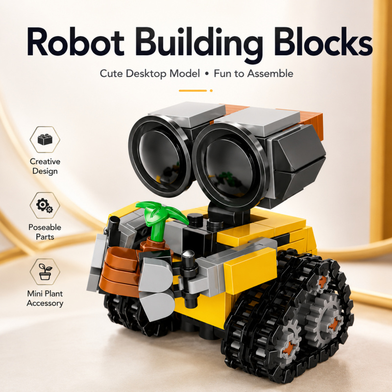 ミニロボット組み立てブロックセット、植物アクセサリー付きのか - Lego Set Technic のレビューと価格
