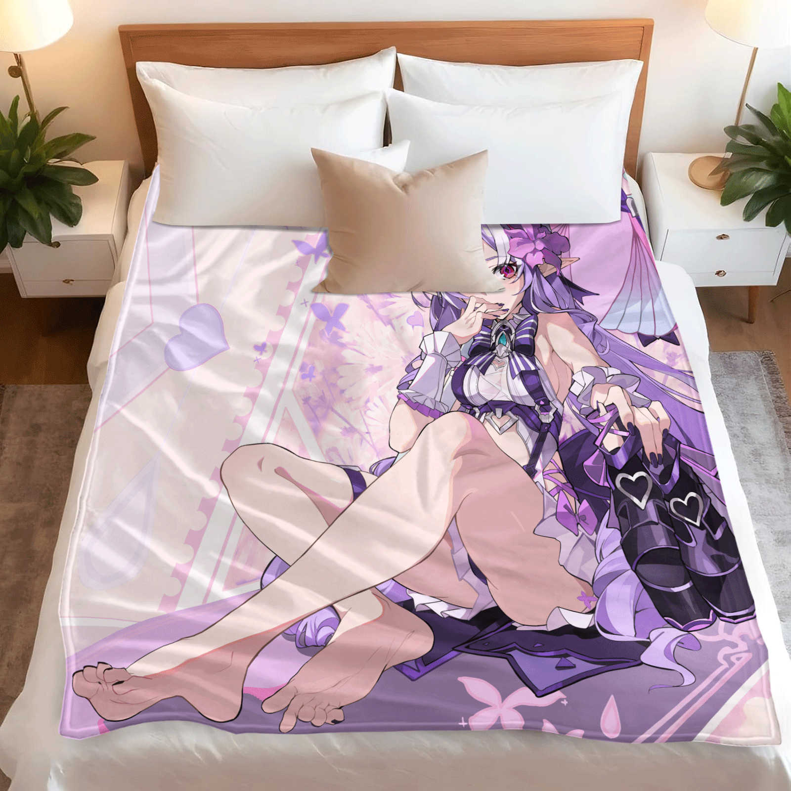 漫画ゼンレスゾーンゼロ フランネルスローブランケット 柔らか - Christmas Throw Blanket のレビューと価格