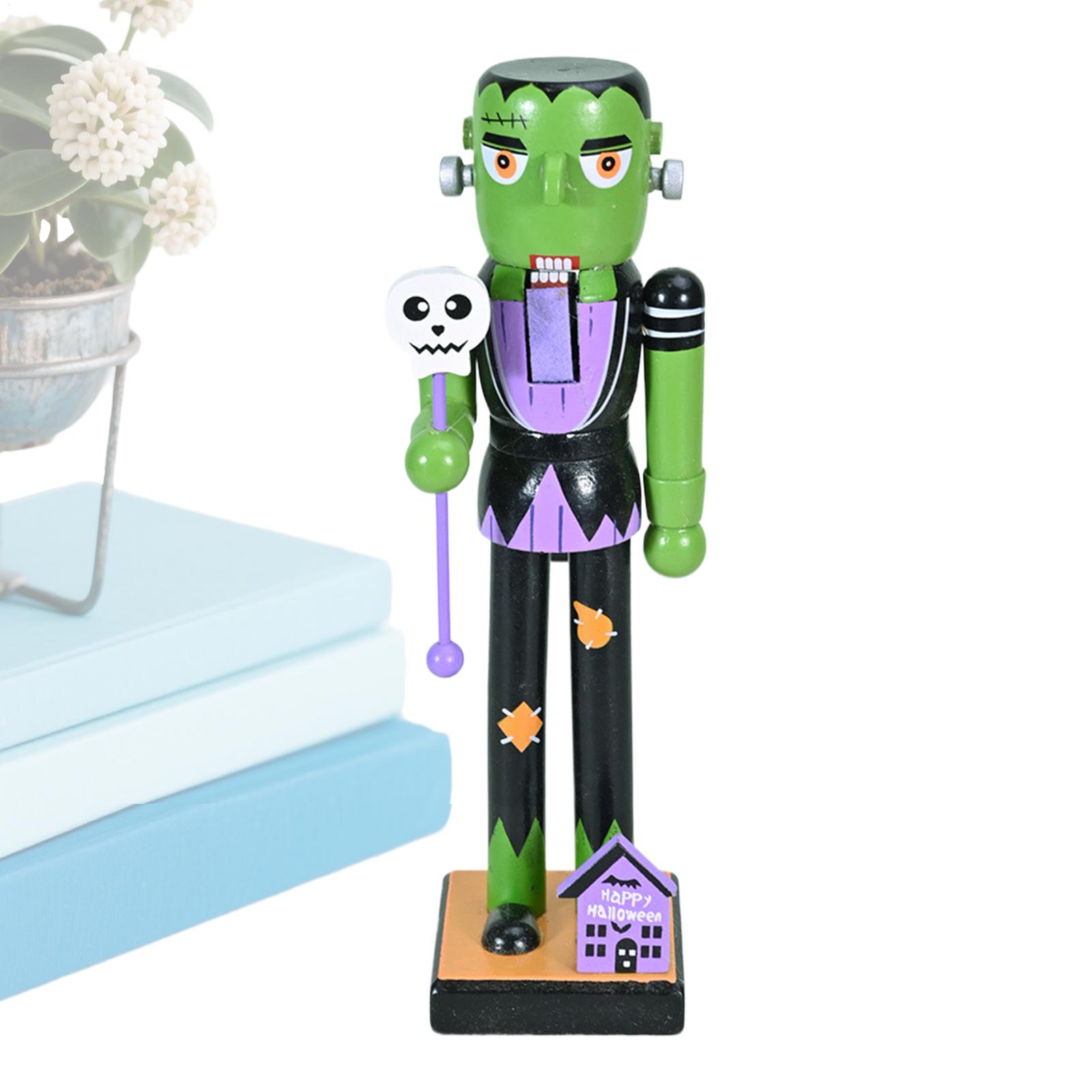 ハロウィン木製くるみ割り人形ホリデー装飾スケルトンカボチャく - Nutcracker Figurine のレビューと価格