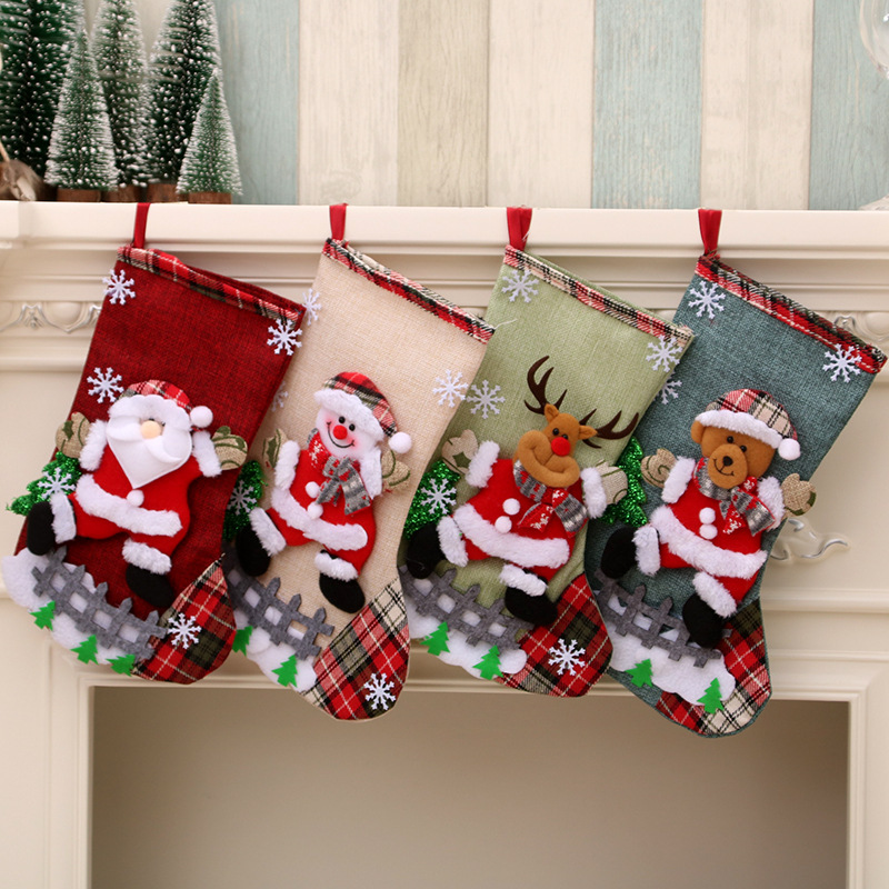 31 センチメートル大型クリスマスストッキングクリスマス装飾 - Christmas Stocking Hanging のレビューと価格
