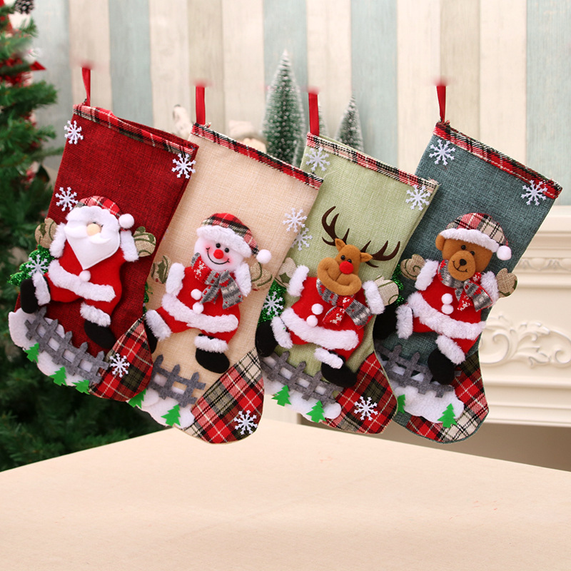 31 センチメートル大型クリスマスストッキングクリスマス装飾 - Christmas Stocking Hanging のレビューと価格