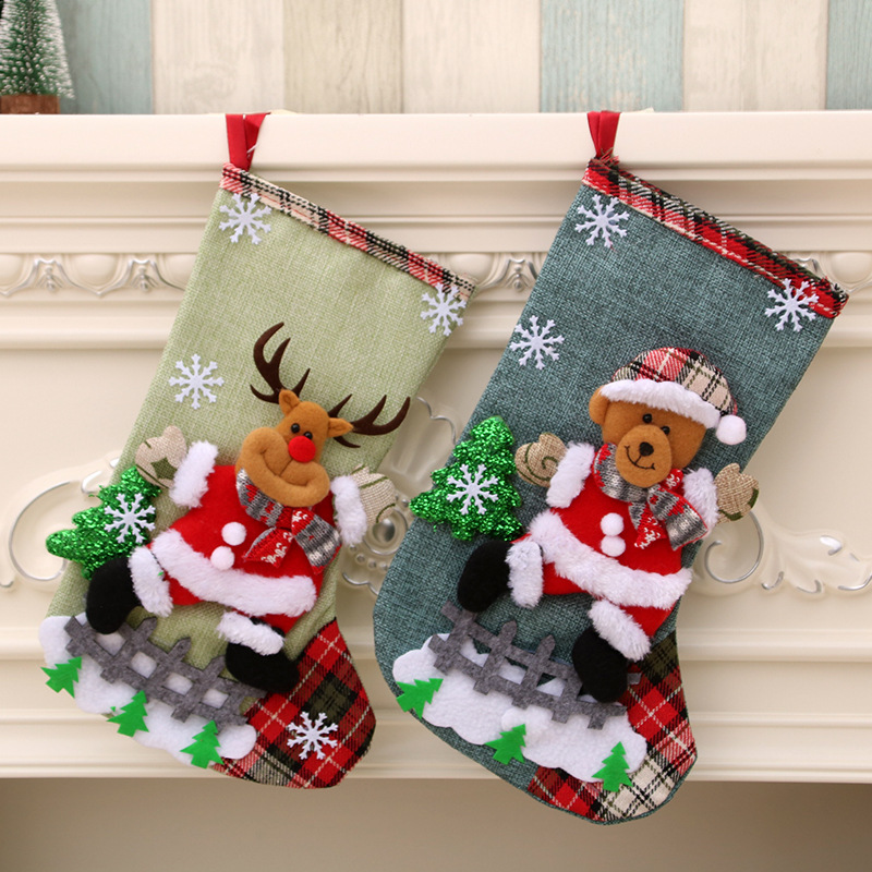 31 センチメートル大型クリスマスストッキングクリスマス装飾 - Christmas Stocking Hanging のレビューと価格