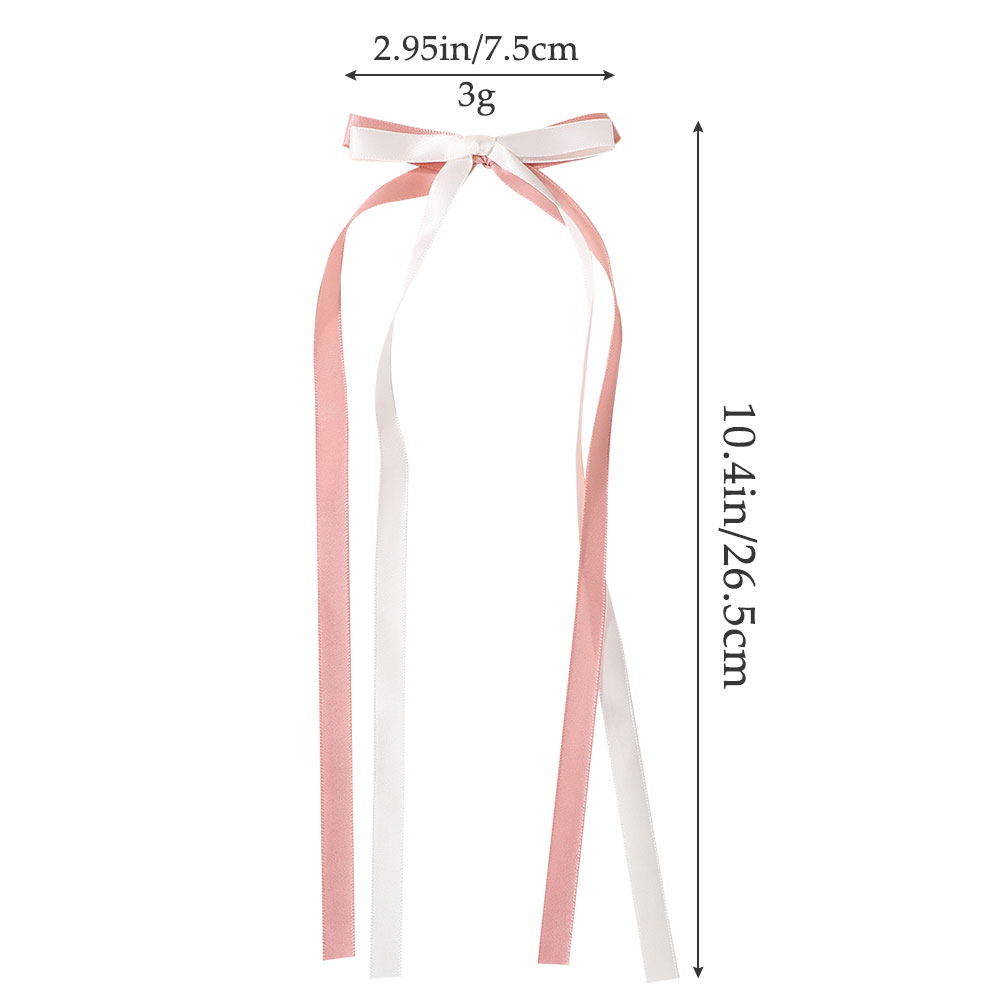 2 個韓国レース白弓リボンヘアクリップ女性のためのちょう結び - Ribbon Bow Gift のレビューと価格