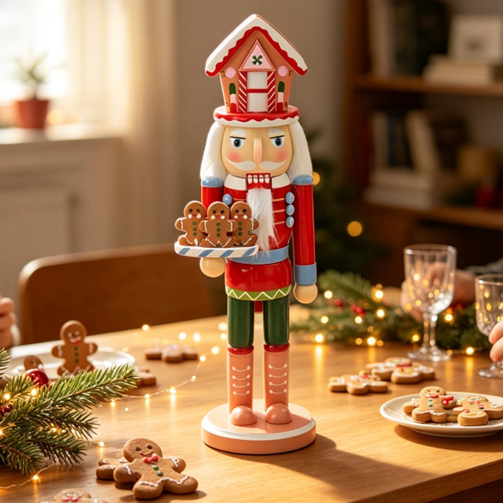 くるみ割り人形 クリスマスデコレーション 15インチ 木製フ - Nutcracker Figurine のレビューと価格