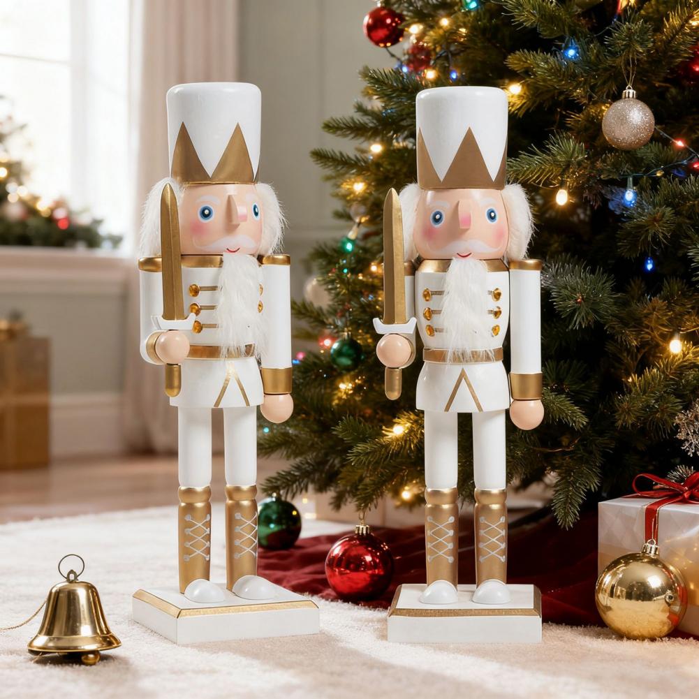 10インチのくるみ割り人形、木製クリスマスくるみ割り人形の兵 - Nutcracker Figurine のレビューと価格