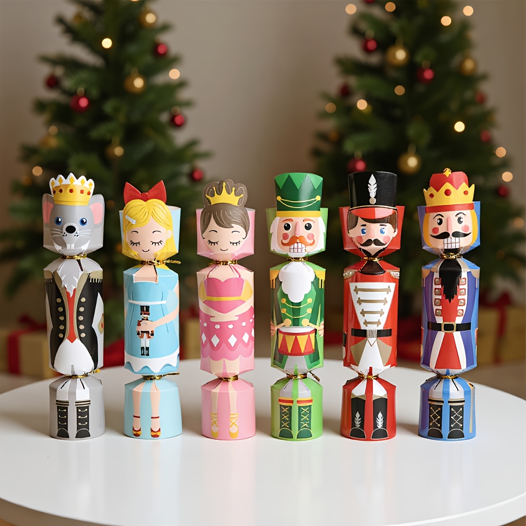 24 個クリスマスクラッカー兵士くるみ割り人形プリンセスクリ - Nutcracker Figurine のレビューと価格