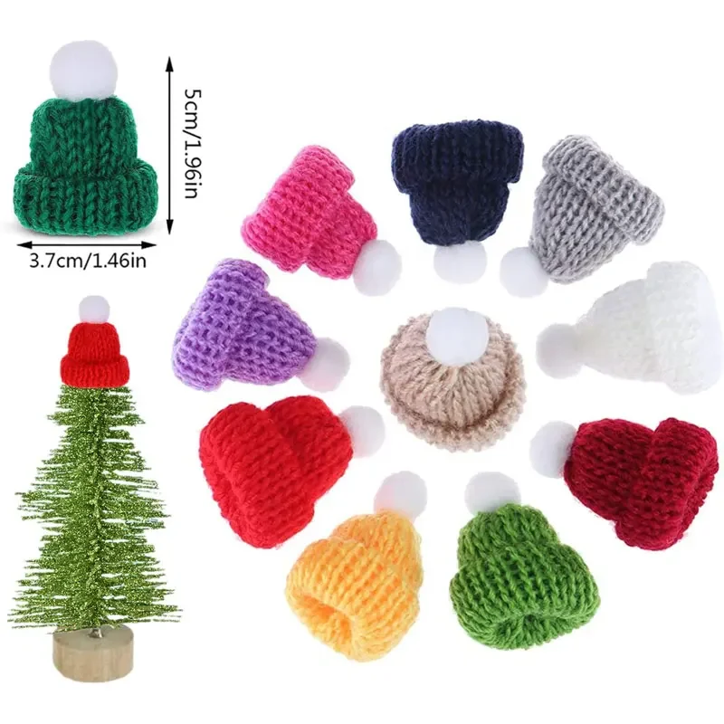 ミニニットのクリスマス帽子,10/20ピース,手作りの帽子, - Santa Hat Plush のレビューと価格